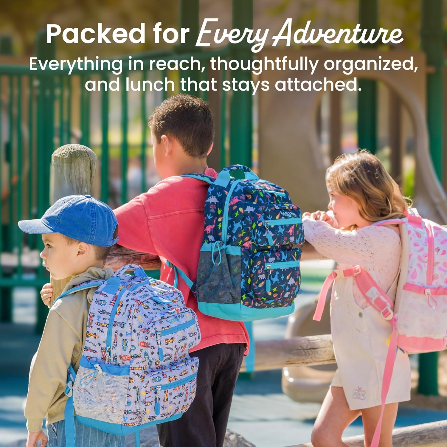 image:imageBentgo Kids Print Backpack Lightweight 14 Backpack for School Travel amp Daycare Ideal for Ages 4 Durable amp WaterResistant Roomy Interior amp Loop for Lunch Bag NEW Ballet amp BowsRace Cars