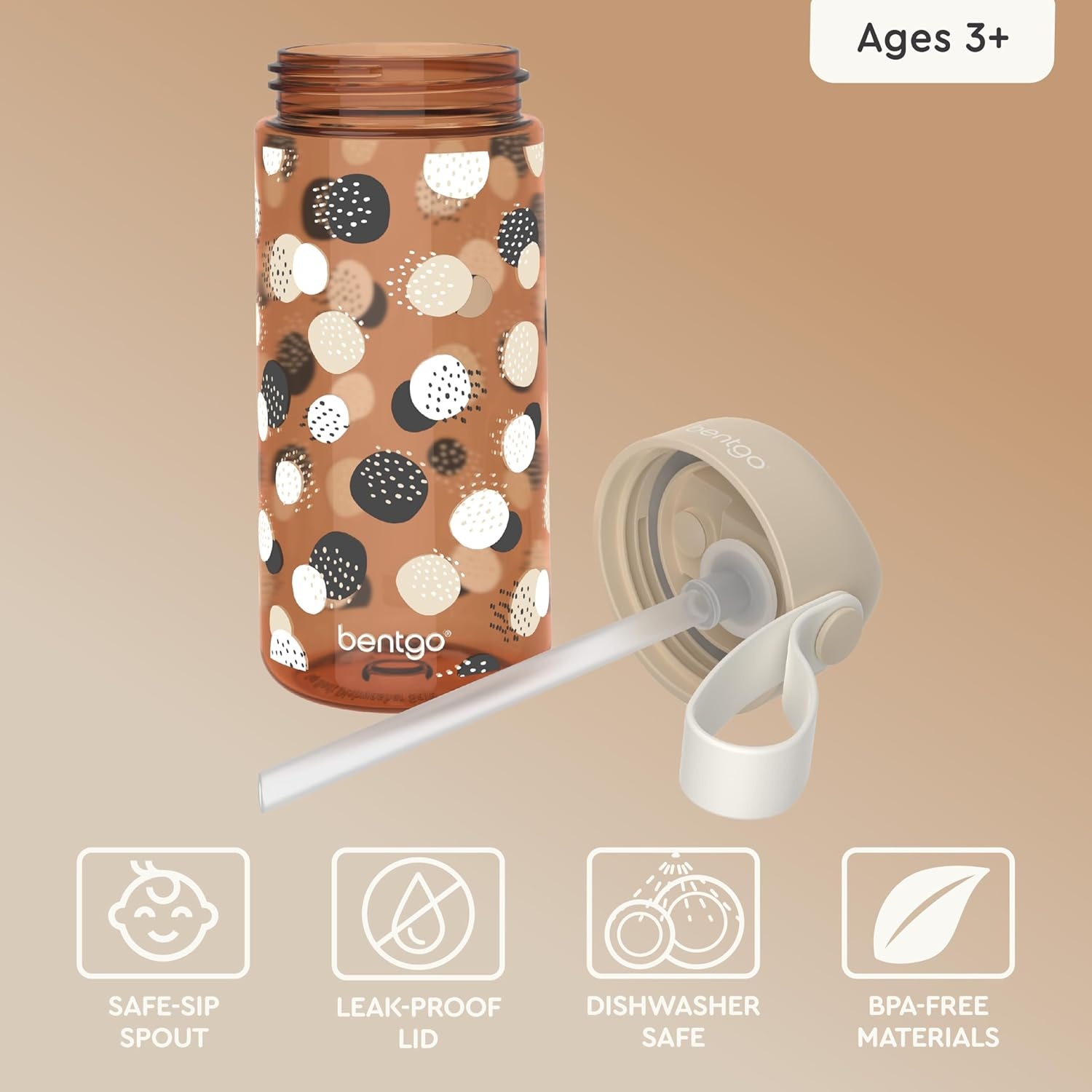 image:imageBentgo Kids Prints Lunch Box Set With Water Bottle Spots amp Dots