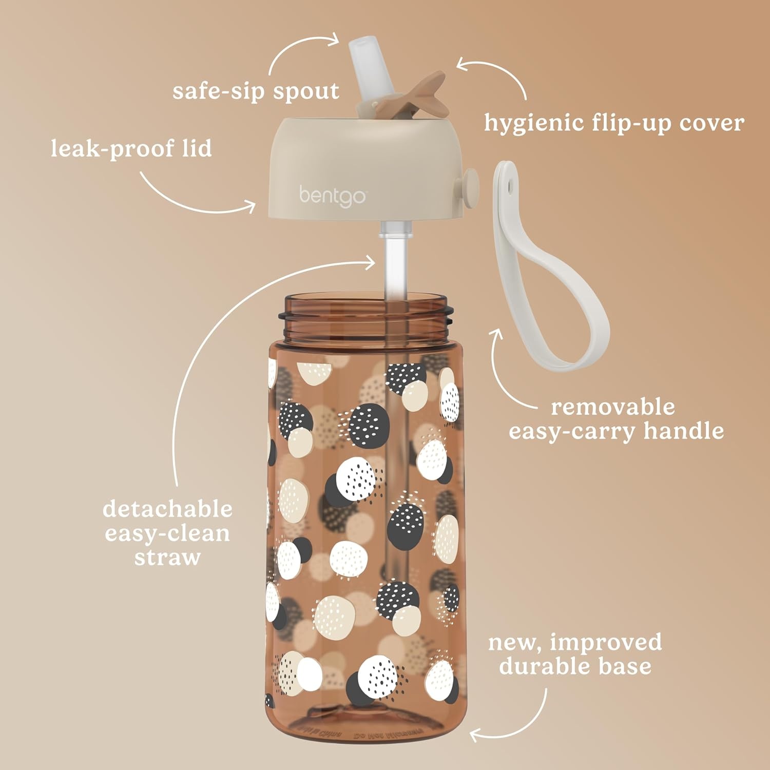 image:imageBentgo Kids Prints Lunch Box Set With Water Bottle Spots amp Dots