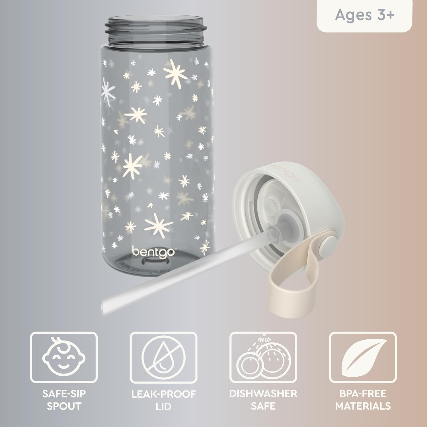 image:imageBentgo Kids Prints Lunch Box Set With Water Bottle Starry Sprinkle