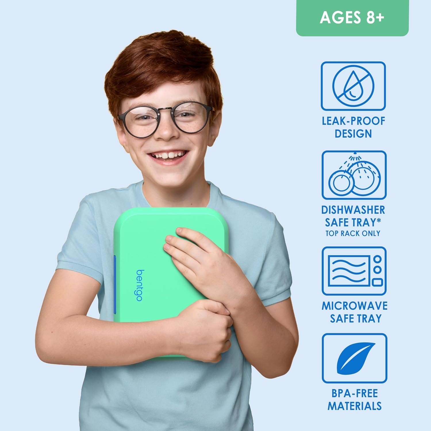 image:imageBentgo Pop Lunch Box Spring GreenBlue Set With Kids BentoStyle Snack Box Aqua