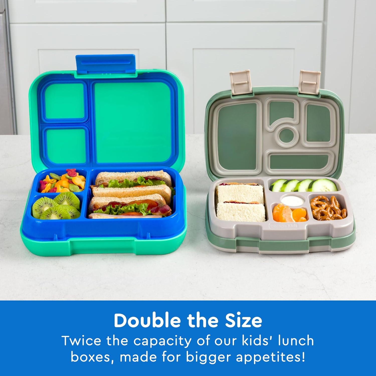image:imageBentgo Pop Lunch Box Spring GreenBlue Set With Kids BentoStyle Snack Box Aqua