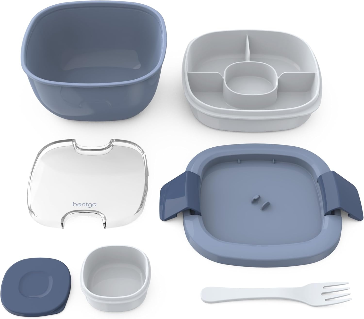 image:imageBentgo Salad Bento Lunch Box 2Pack Blush MarbleSlate