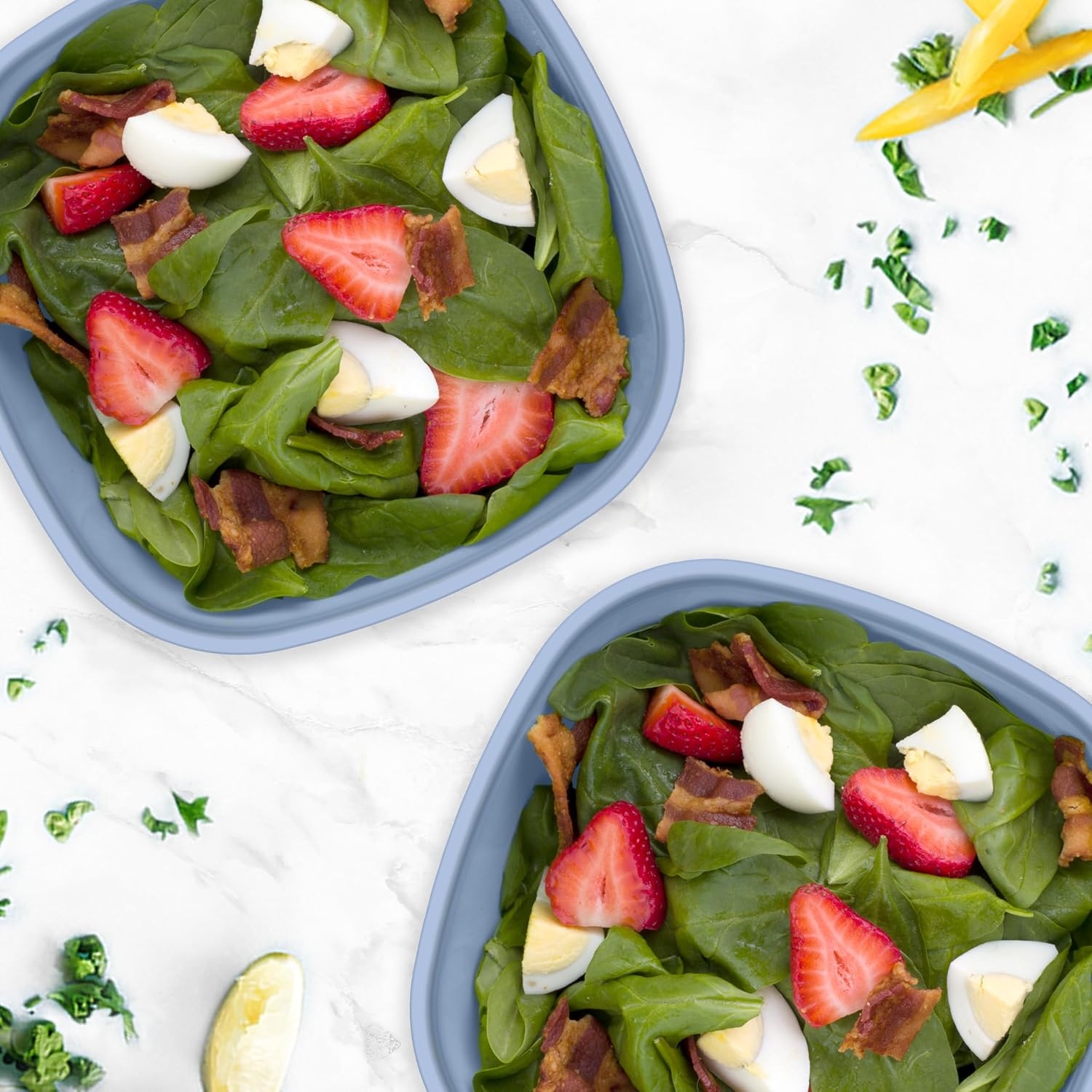 image:imageBentgo Salad Bento Lunch Box 2Pack Blush MarbleSlate