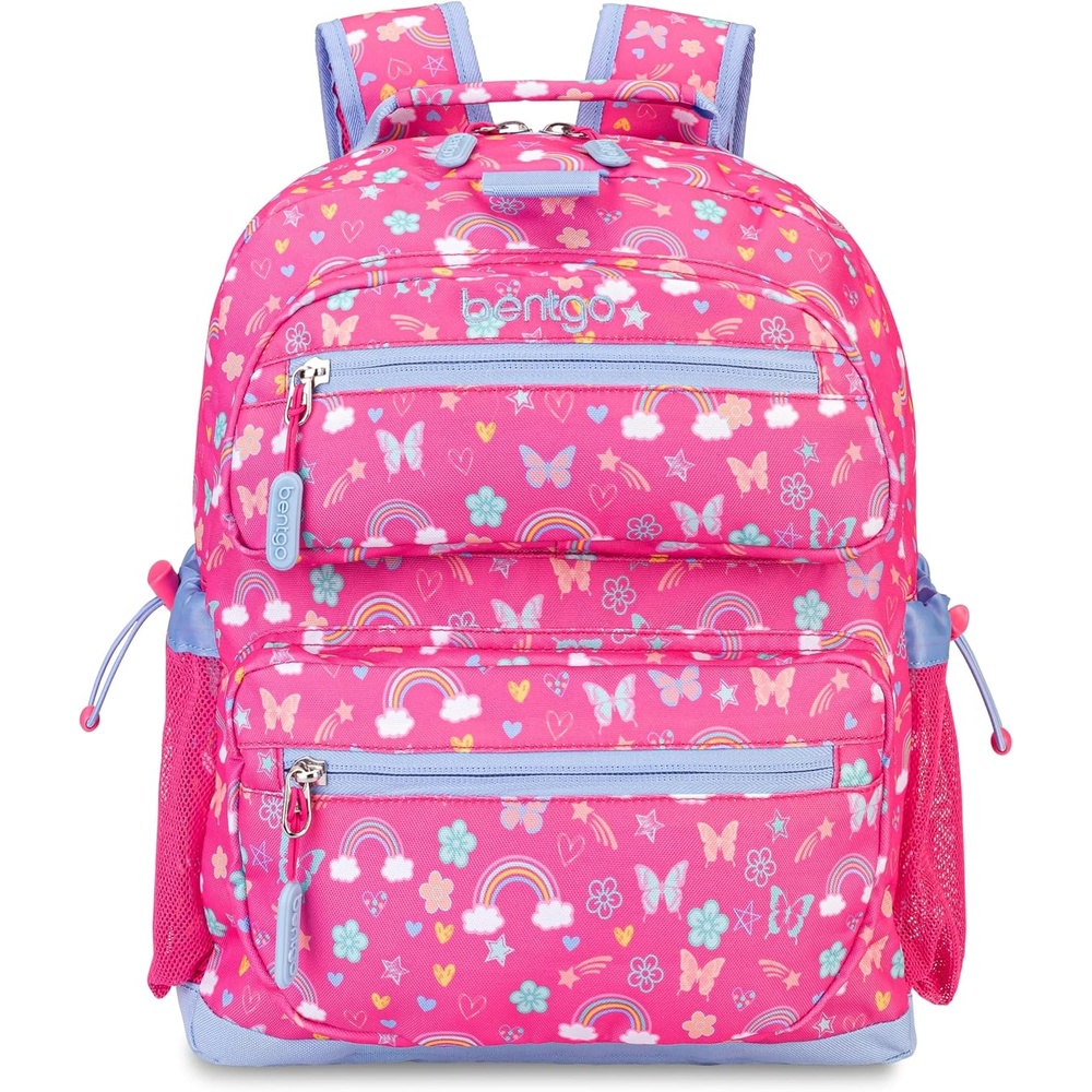 image:imageBentgo Kids Print Backpack Lightweight 14 Backpack for School Travel amp Daycare Ideal for Ages 4 Durable amp WaterResistant Roomy Interior amp Loop for Lunch Bag NEW Ballet amp BowsRainbows