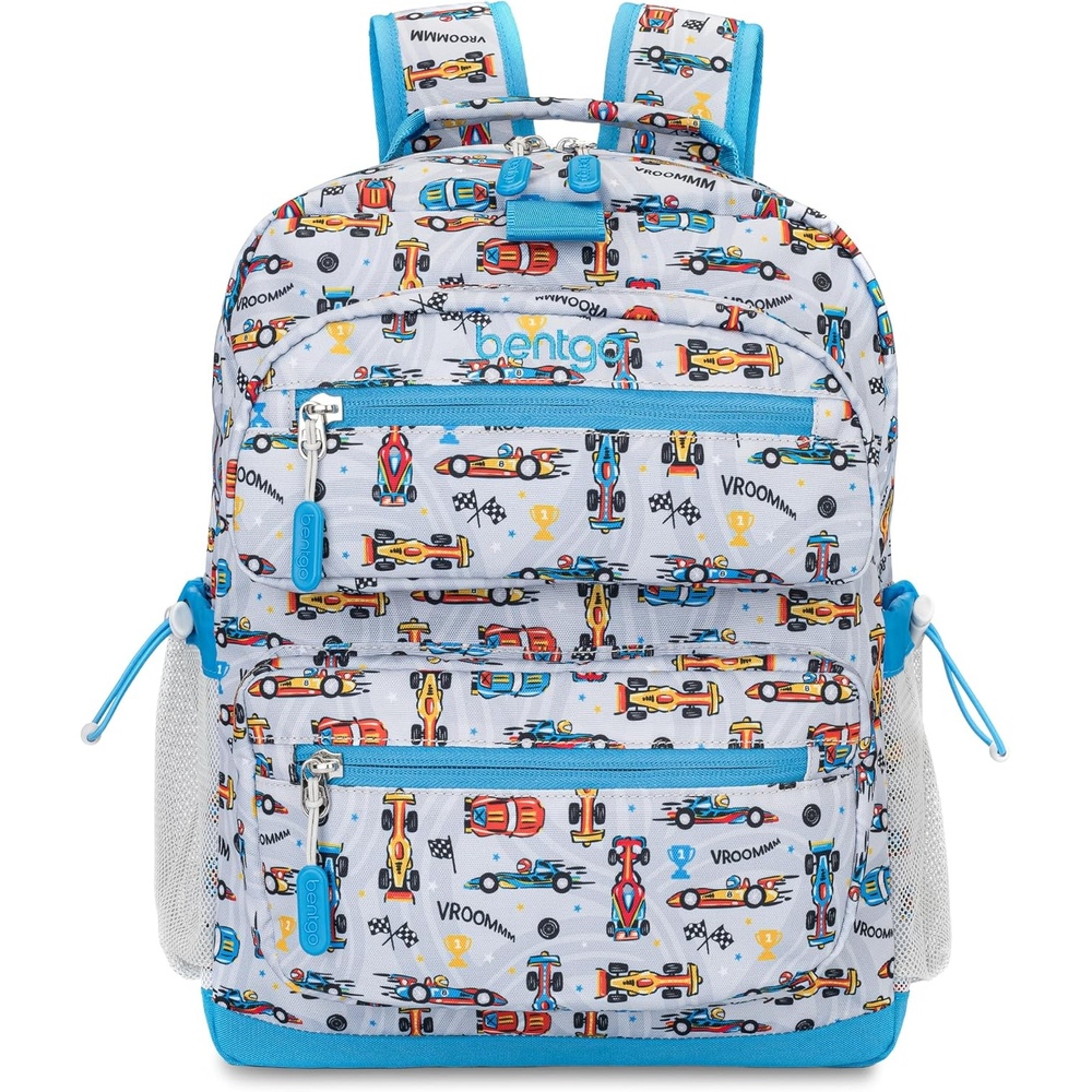 image:imageBentgo Kids Print Backpack Lightweight 14 Backpack for School Travel amp Daycare Ideal for Ages 4 Durable amp WaterResistant Roomy Interior amp Loop for Lunch Bag NEW Ballet amp BowsRace Cars