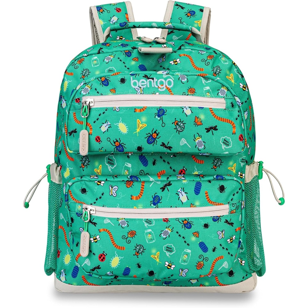 image:imageBentgo Kids Print Backpack Lightweight 14 Backpack for School Travel amp Daycare Ideal for Ages 4 Durable amp WaterResistant Roomy Interior amp Loop for Lunch Bag NEW Ballet amp BowsBug Buddies