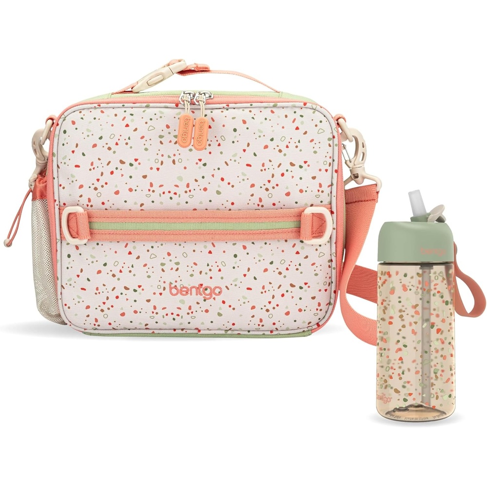 image:imageBentgo Kids Prints Lunch Bag Set With Water Bottle Geo Speckle