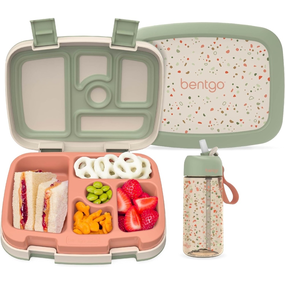 image:imageBentgo Kids Prints Lunch Box Set With Water Bottle Geo Speckle
