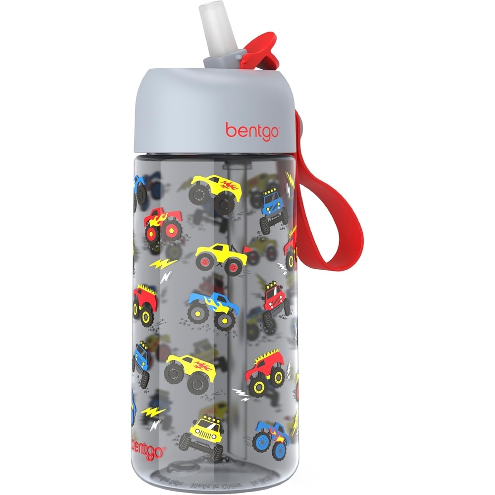 image:imageBentgo Kids Water Bottle  LeakProof Durable Tritan PFAS amp BPAFree 15 fl oz KidsToddlers Ages 3 for School amp Sports Bite amp Sip Spout Carrying Handle Dishwasher Safe NEW Ballet amp BowsTrucks