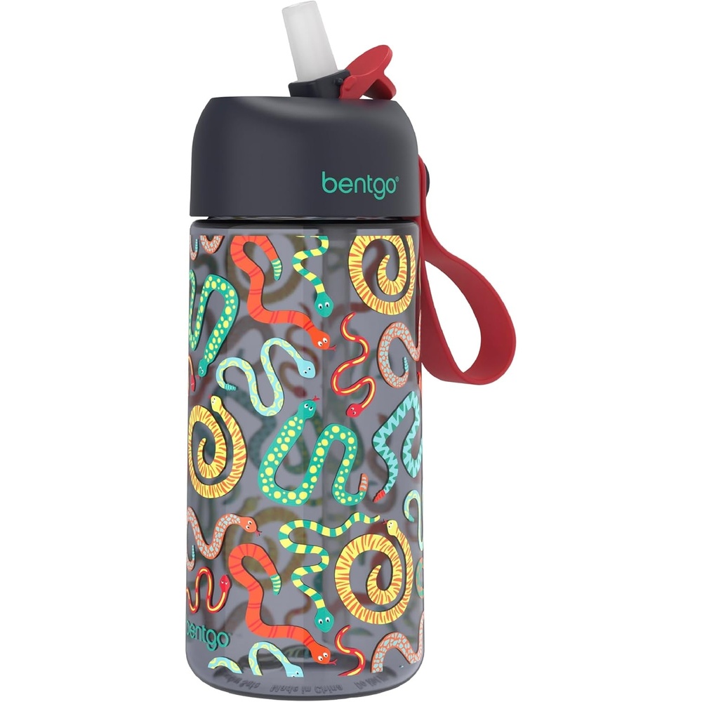 image:imageBentgo Kids Water Bottle  LeakProof Durable Tritan PFAS amp BPAFree 15 fl oz KidsToddlers Ages 3 for School amp Sports Bite amp Sip Spout Carrying Handle Dishwasher Safe NEW Ballet amp BowsSssnakes