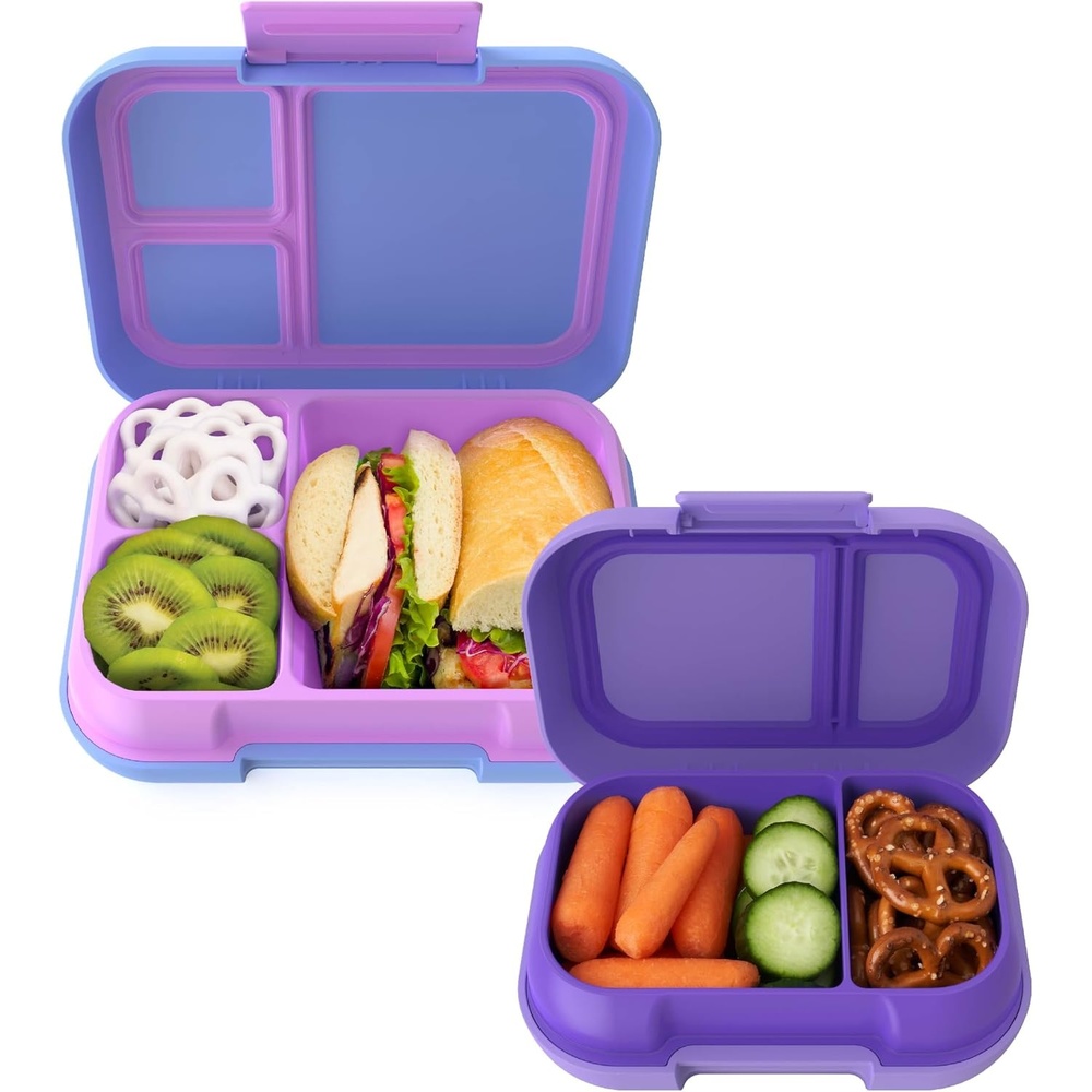 image:imageBentgo Pop Lunch Box PeriwinklePink Set With Kids BentoStyle Snack Box Purple