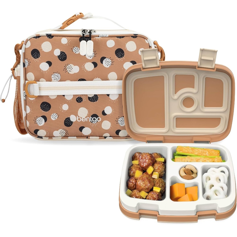 image:imageBentgo Prints Insulated Lunch Bag Set With Kids BentoStyle Lunch Box Spots amp Dots