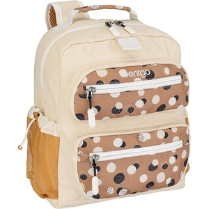 Bentgo Kids Print Backpack – Lightweight 14” Backpack for School, Travel & Daycare, Ideal for Ages 4+, Durable & Water-Resistant, Roomy Interior, & Loop for Lunch Bag (NEW Ballet & Bows)(Spots & Dots)