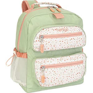 Bentgo Kids Print Backpack – Lightweight 14” Backpack for School, Travel & Daycare, Ideal for Ages 4+, Durable & Water-Resistant, Roomy Interior, & Loop for Lunch Bag (NEW Ballet & Bows)(Geo Speckle)