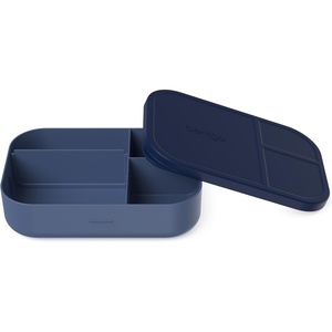 Bentgo® Modern Tray with Matte Lid – Reusable, BPA-Free, Meal Prep Containers for Adults with Removable Divider – 3 or 4 Compartments for Healthy Portioned Meals At Home & On the Go (Orchid)(Navy)