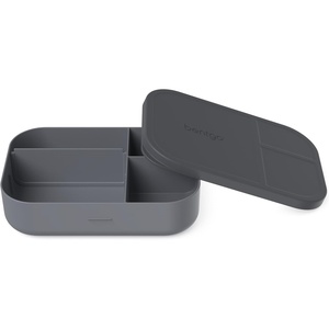 Bentgo® Modern Tray with Matte Lid – Reusable, BPA-Free, Meal Prep Containers for Adults with Removable Divider – 3 or 4 Compartments for Healthy Portioned Meals At Home & On the Go (Orchid)(Dark Gray)