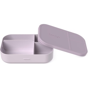 Bentgo® Modern Tray with Matte Lid – Reusable, BPA-Free, Meal Prep Containers for Adults with Removable Divider – 3 or 4 Compartments for Healthy Portioned Meals At Home & On the Go (Orchid)(Orchid)