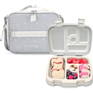 Bentgo Prints Insulated Lunch Bag Set With Kids Bento-Style Lunch Box (Starry Sprinkle)