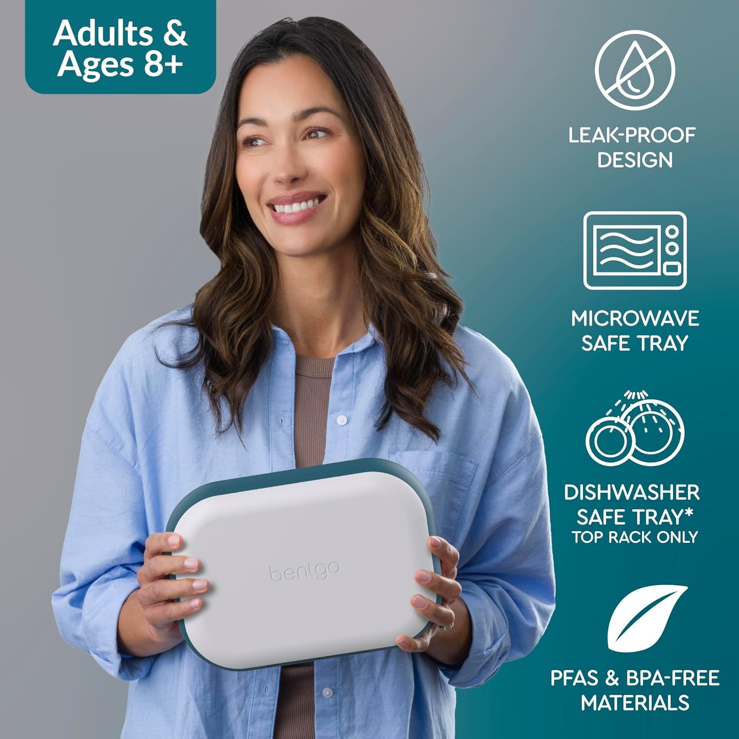image:imageBentgo Chill Kids Aqua and Chill Max Fog amp Deep Teal Lunch Box Set