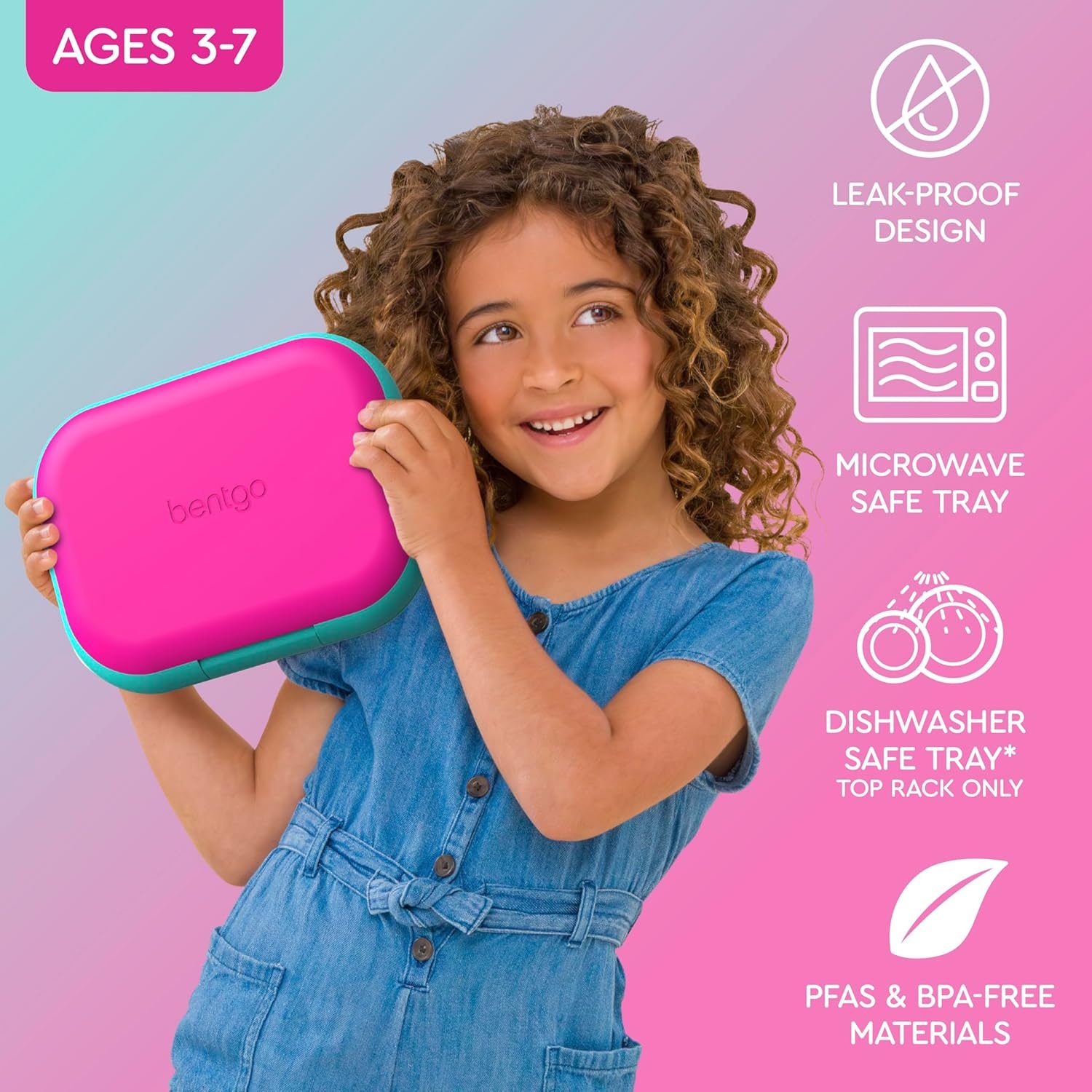 image:imageBentgo Chill Kids FuchsiaTeal and Chill Mini Tide Blues Lunch Box Set