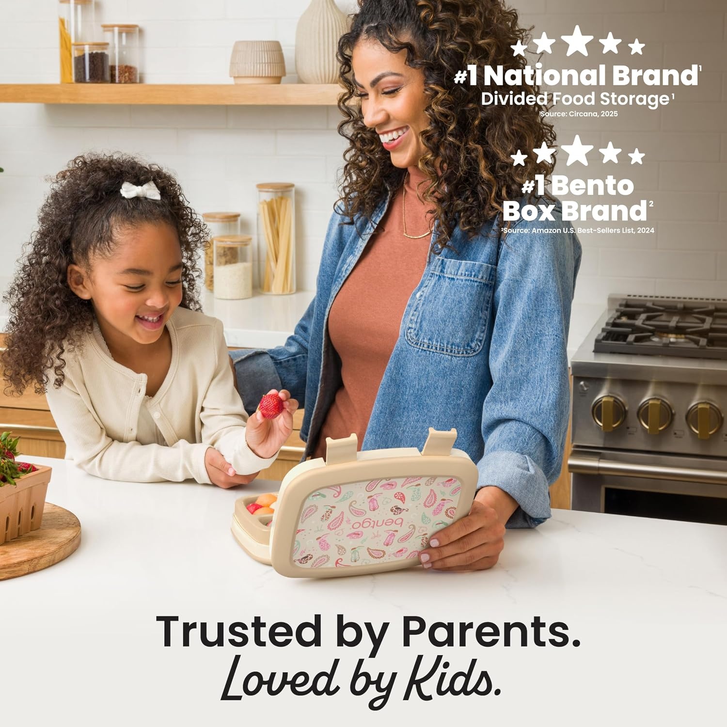 image:imageBentgo Kids Prints LeakProof 5Compartment BentoStyle Kids Lunch Box Ideal Portion Sizes for Ages 37 Durable DropProof Dishwasher Safe PFAS amp BPAFree Materials NEW Blooming FloralCowgirl Dreams