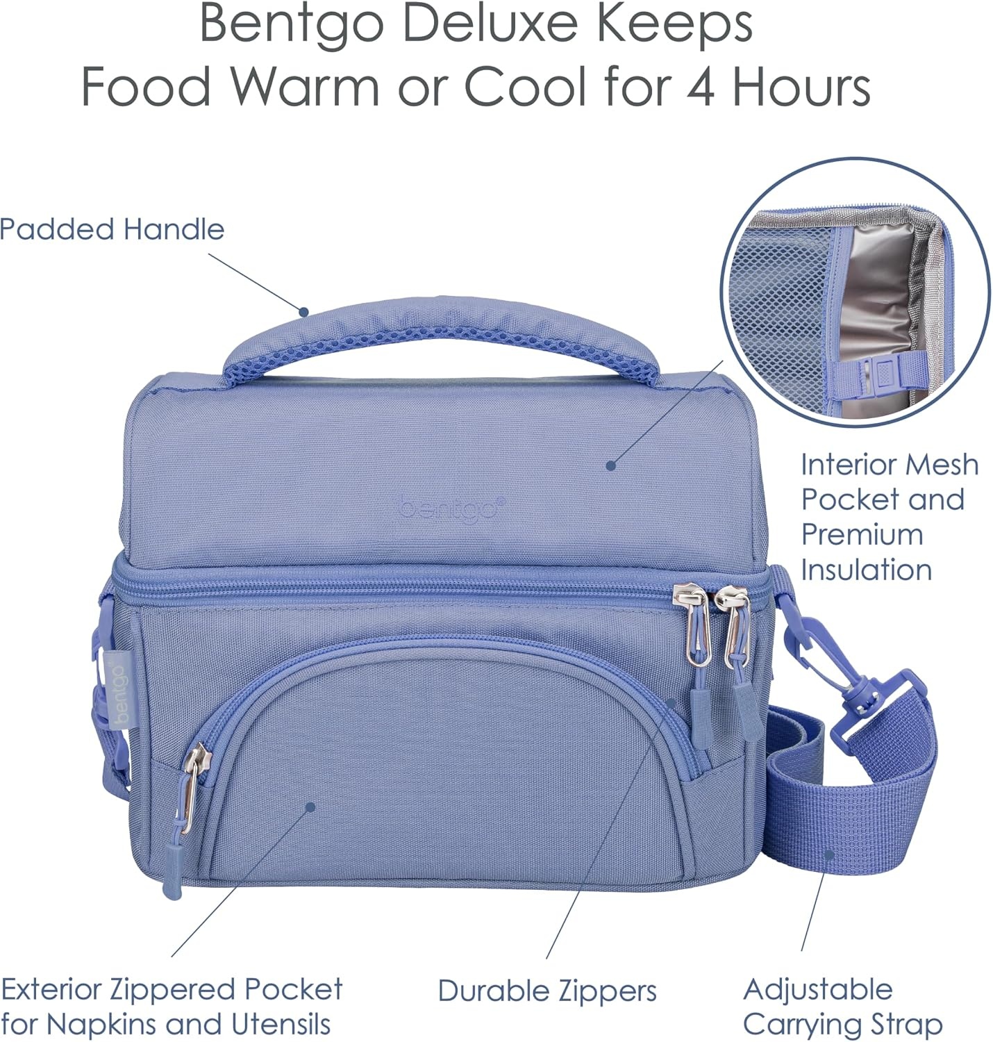 image:imageBentgo Modern Lunch Box Orchid Set With Deluxe Insulated Lunch Bag Slate