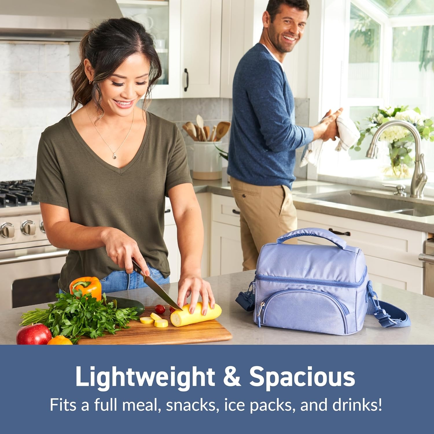 image:imageBentgo Modern Lunch Box Orchid Set With Deluxe Insulated Lunch Bag Slate