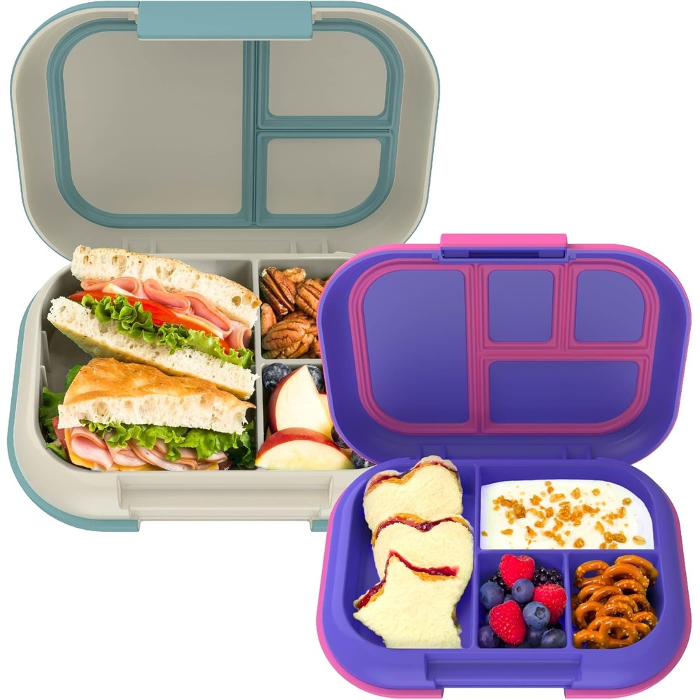 image:imageBentgo Chill Kids Electric Violet and Chill Max Bone amp Glacier Blue Lunch Box Set