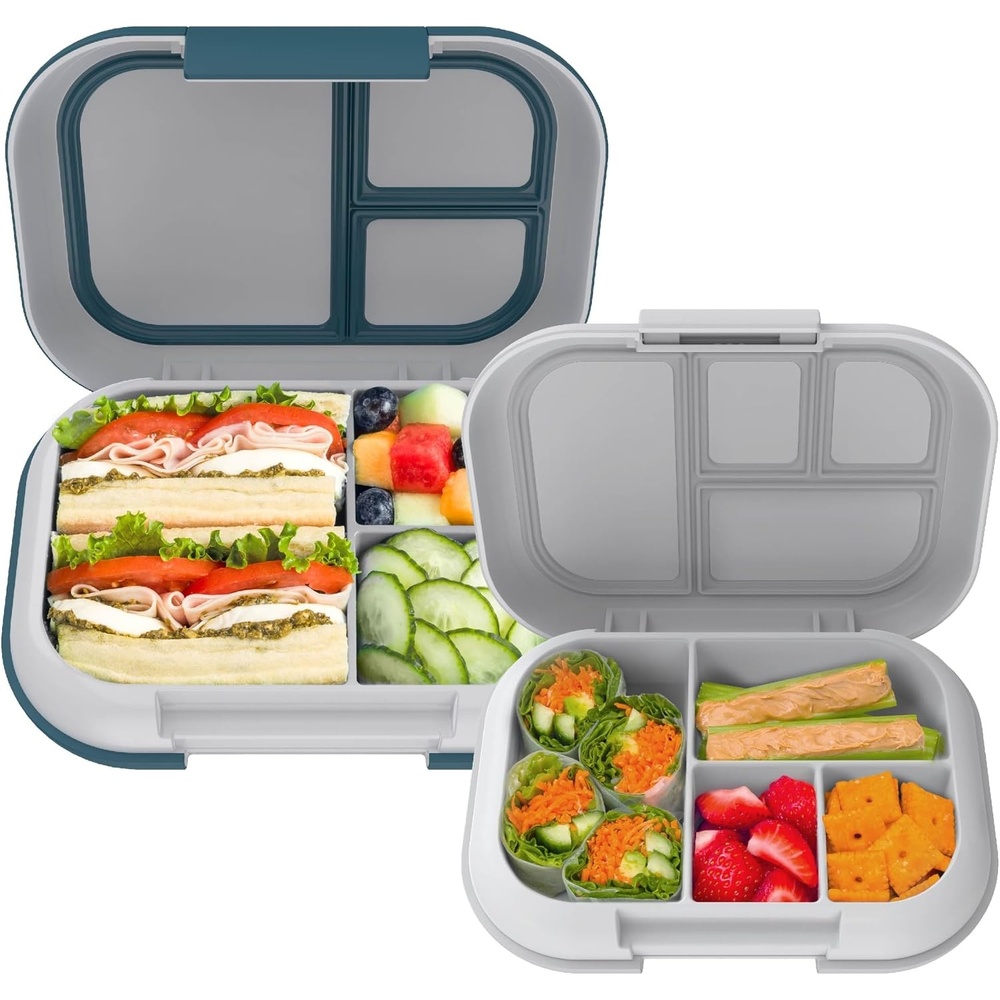 image:imageBentgo Chill Kids Gray and Chill Max Fog amp Deep Teal Lunch Box Set