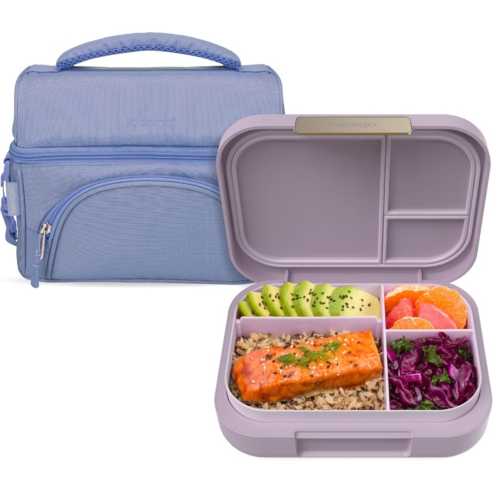 image:imageBentgo Modern Lunch Box Orchid Set With Deluxe Insulated Lunch Bag Slate