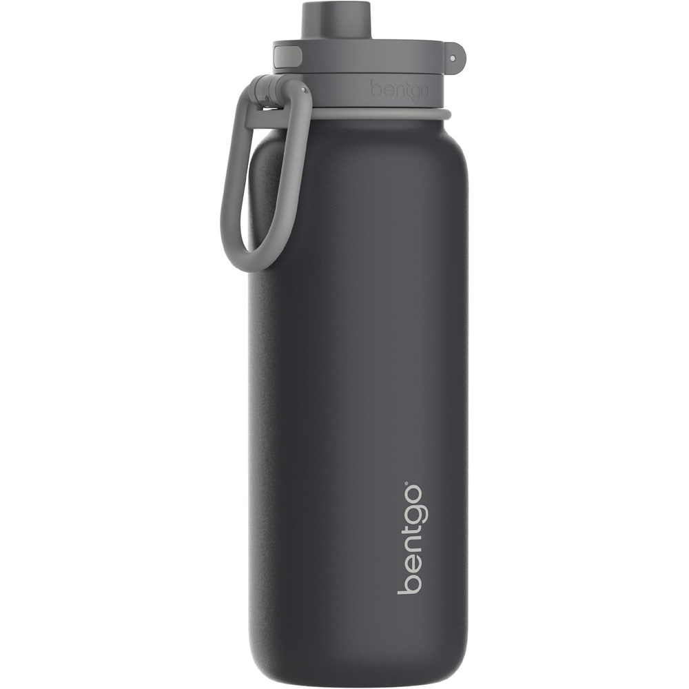 image:imageBentgo Flip 2in1 Straw amp Chug LeakProof Insulated Water Bottle 24 fl oz Premium 188 Stainless SteelTripleLayer Vacuum Insulation 24Hour Cold BPA amp PFASFree Prep BlueTweed