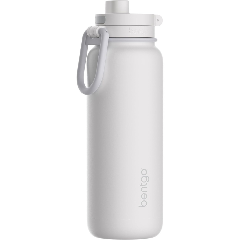 image:imageBentgo Flip 2in1 Straw amp Chug LeakProof Insulated Water Bottle 24 fl oz Premium 188 Stainless SteelTripleLayer Vacuum Insulation 24Hour Cold BPA amp PFASFree Prep BlueBlanc