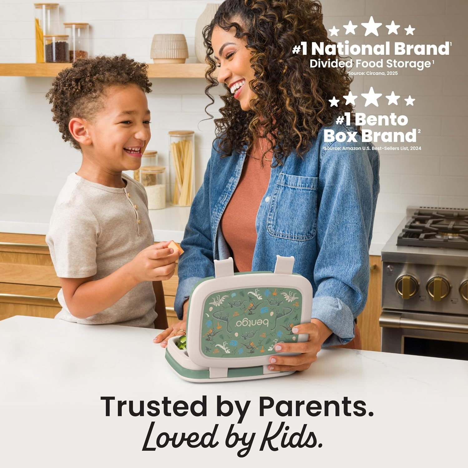 image:imageBentgo Kids Prints LeakProof 5Compartment BentoStyle Kids Lunch Box Ideal Portion Sizes for Ages 37 Durable DropProof Dishwasher Safe PFAS amp BPAFree Materials NEW Ballet amp BowsDino Fossils