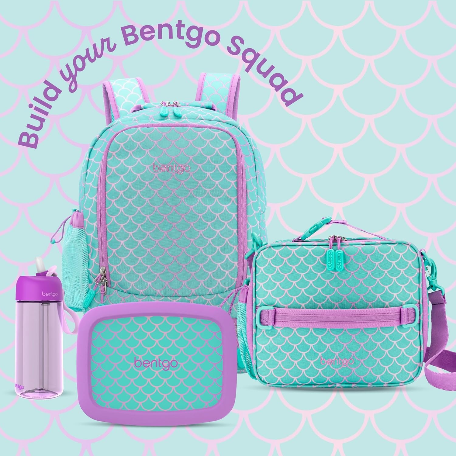 image:imageBentgo Kids Prints LeakProof 5Compartment BentoStyle Kids Lunch Box Ideal Portion Sizes for Ages 37 Durable DropProof Dishwasher Safe PFAS amp BPAFree Materials NEW Ballet amp BowsMermaid Scales