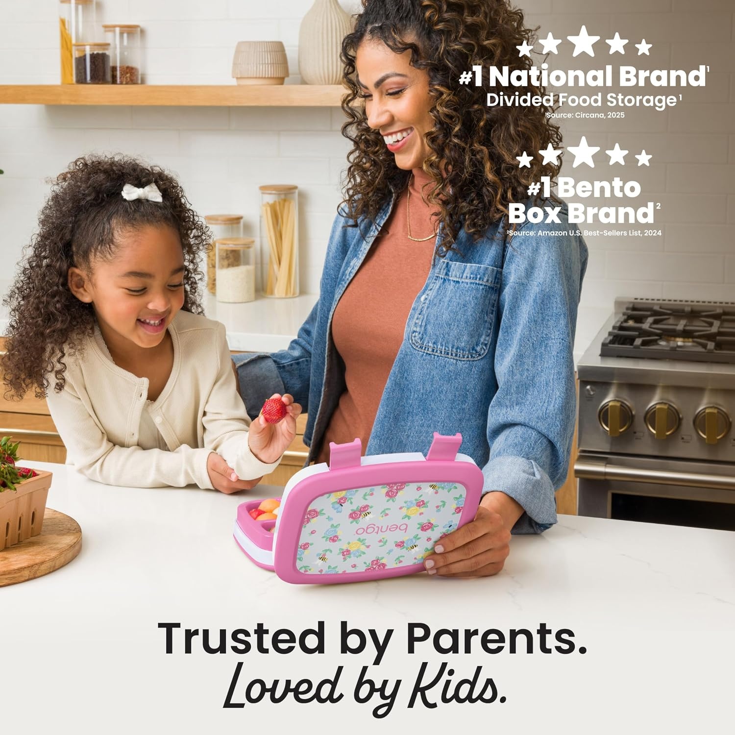 image:imageBentgo Kids Prints LeakProof 5Compartment BentoStyle Kids Lunch Box Ideal Portion Sizes for Ages 37 Durable DropProof Dishwasher Safe PFAS amp BPAFree Materials NEW Ballet amp BowsBlooming Floral