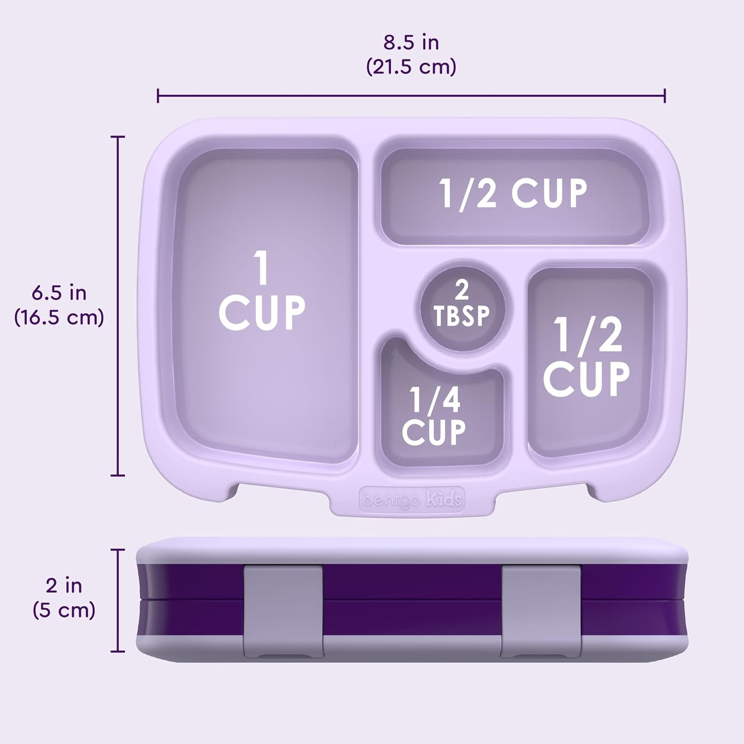 image:imageBentgo Kids Prints LeakProof 5Compartment BentoStyle Kids Lunch Box Ideal Portion Sizes for Ages 37 Durable DropProof Dishwasher Safe PFAS amp BPAFree Materials NEW Ballet amp BowsUnicorn