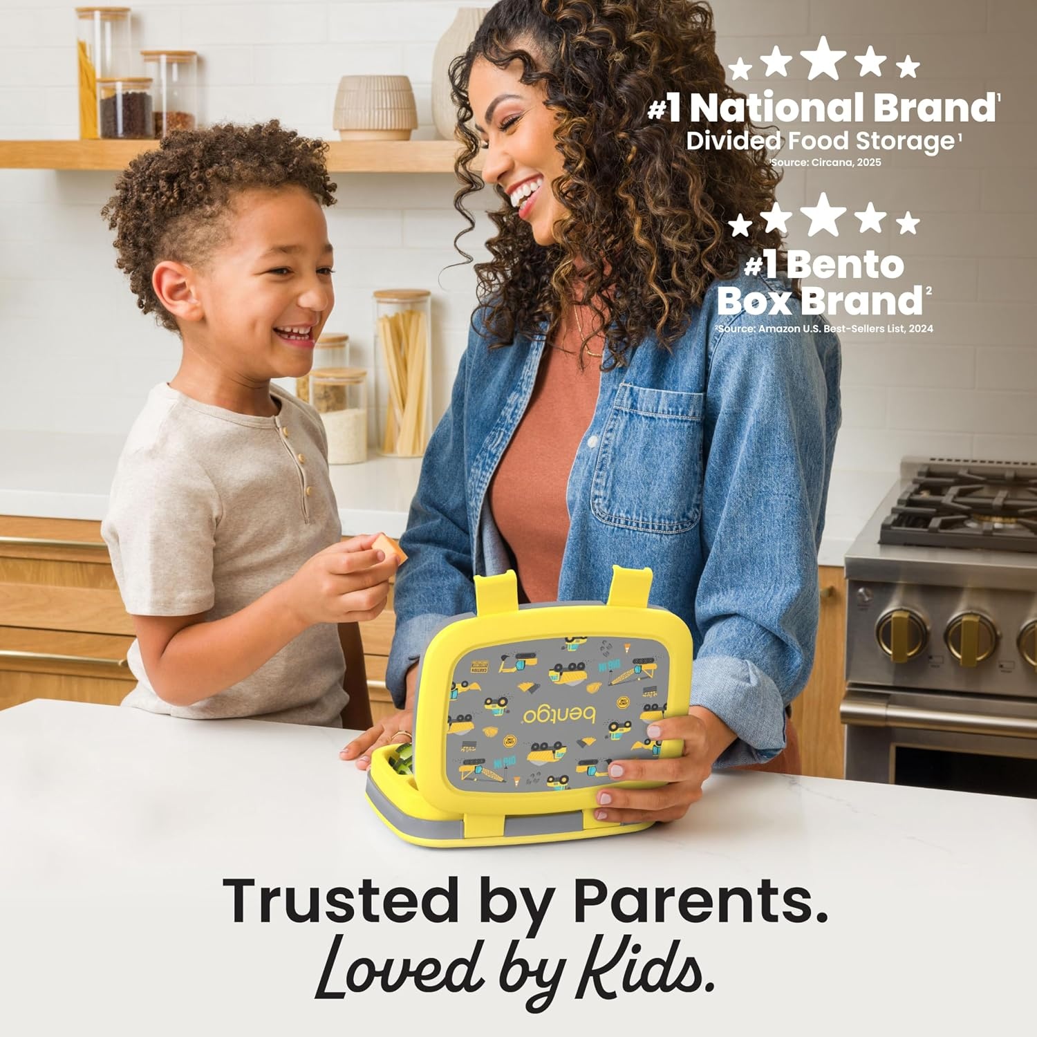 image:imageBentgo Kids Prints LeakProof 5Compartment BentoStyle Kids Lunch Box Ideal Portion Sizes for Ages 37 Durable DropProof Dishwasher Safe PFAS amp BPAFree Materials NEW Ballet amp BowsConstruction Trucks