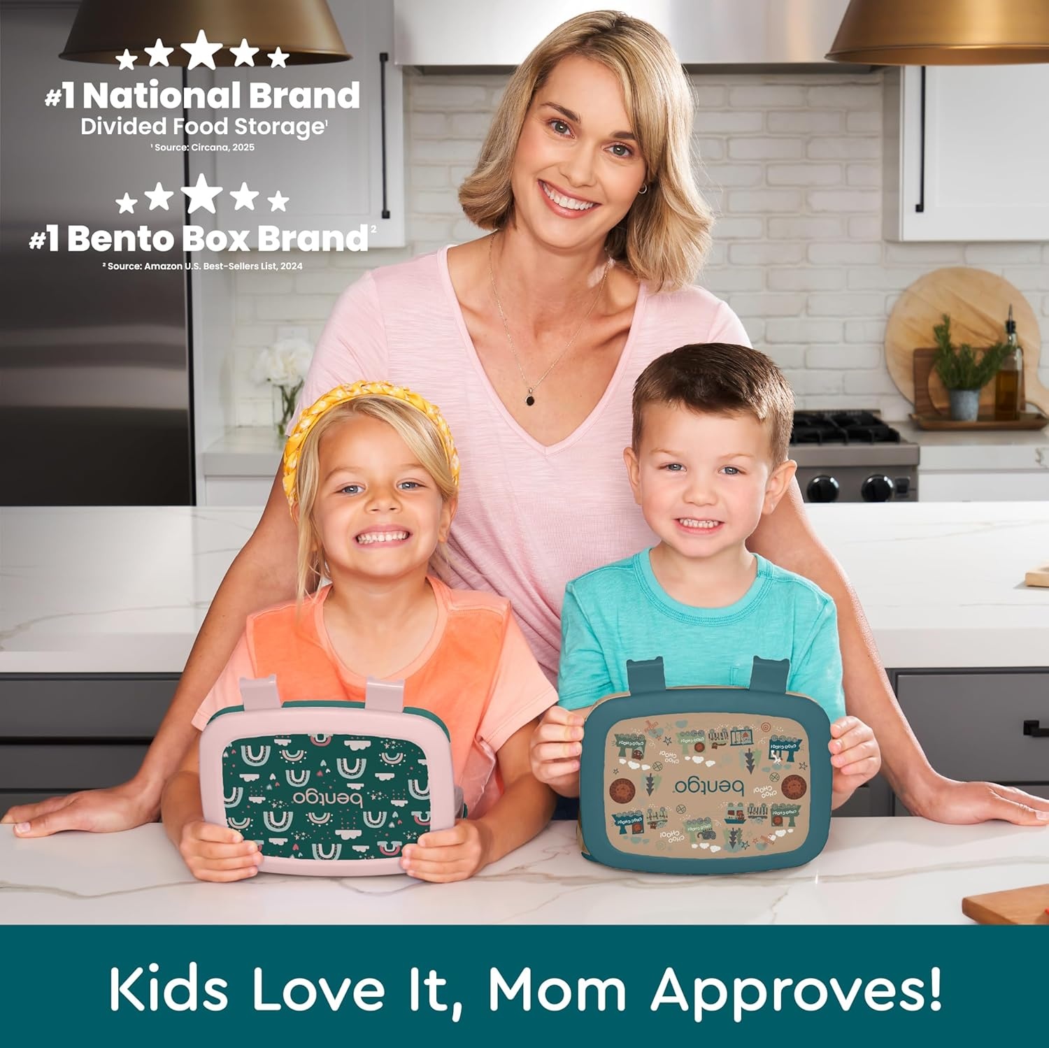 image:imageBentgo Kids Prints LeakProof 5Compartment BentoStyle Kids Lunch Box Ideal Portion Sizes for Ages 37 Durable DropProof Dishwasher Safe PFAS amp BPAFree Materials NEW Ballet amp BowsTrains