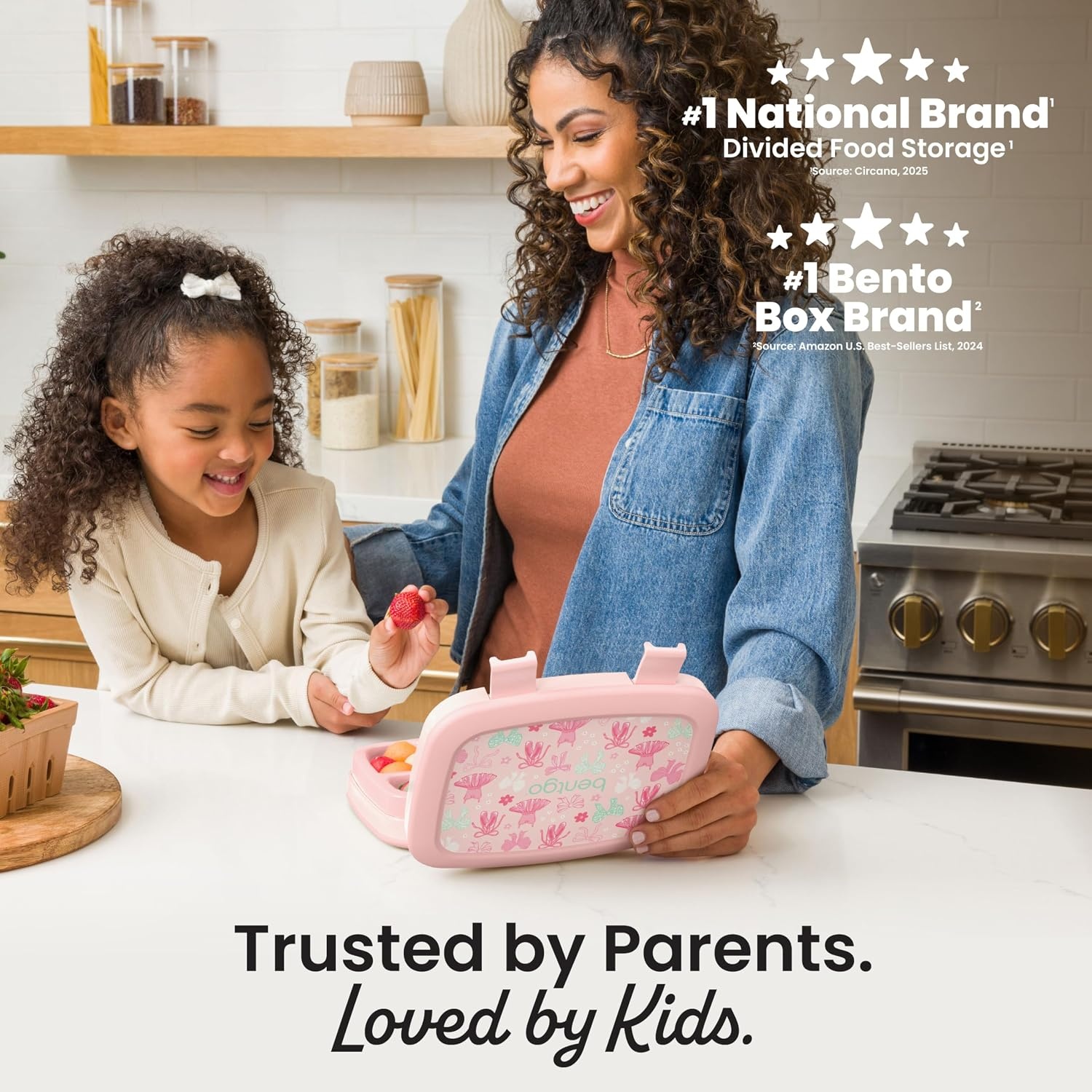 image:imageBentgo Kids Prints LeakProof 5Compartment BentoStyle Kids Lunch Box Ideal Portion Sizes for Ages 37 Durable DropProof Dishwasher Safe PFAS amp BPAFree Materials NEW Ballet amp BowsBallet Bows