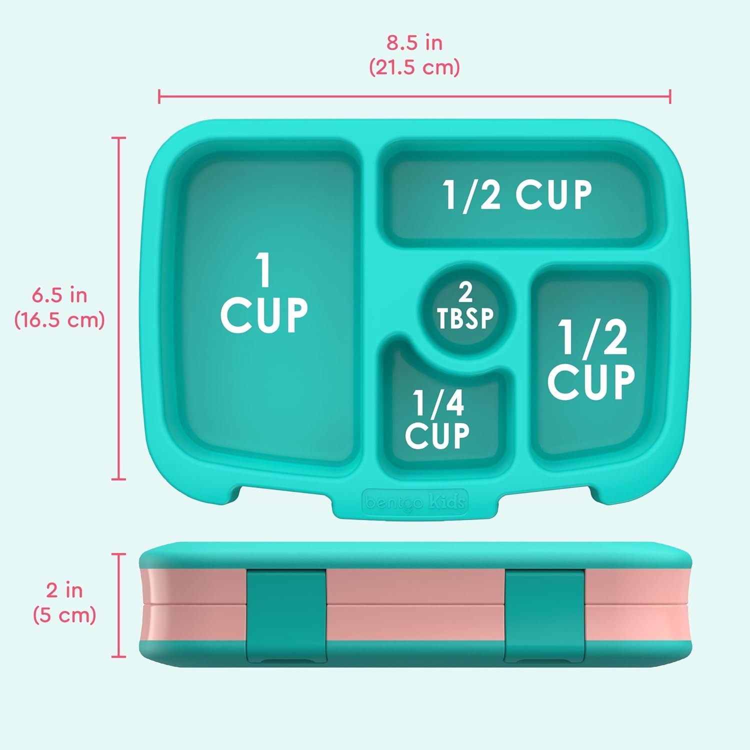 image:imageBentgo Kids Prints LeakProof 5Compartment BentoStyle Kids Lunch Box Ideal Portion Sizes for Ages 37 Durable DropProof Dishwasher Safe PFAS amp BPAFree Materials NEW Ballet amp BowsLlamas