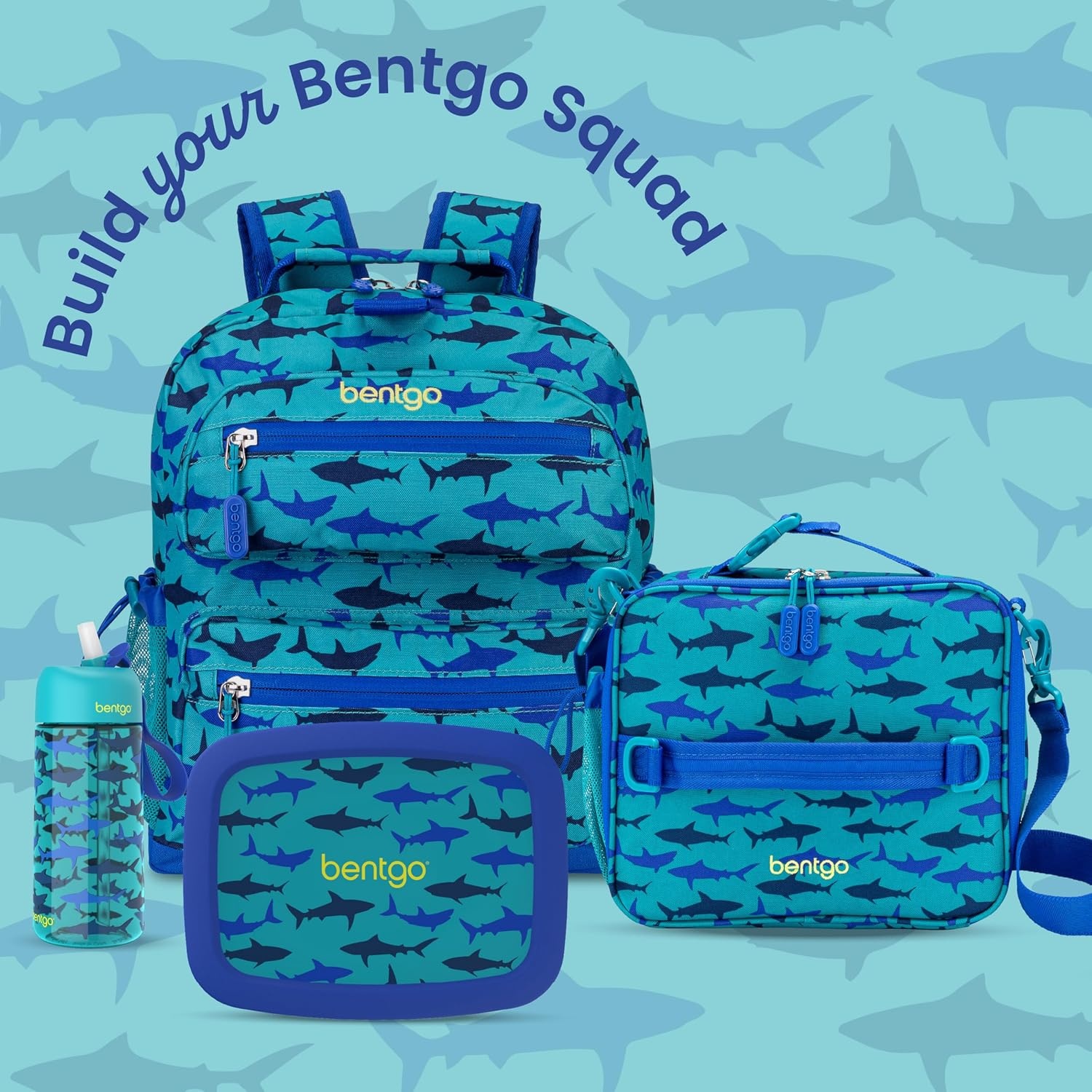 image:imageBentgo Kids Prints LeakProof 5Compartment BentoStyle Kids Lunch Box Ideal Portion Sizes for Ages 37 Durable DropProof Dishwasher Safe PFAS amp BPAFree Materials NEW Ballet amp BowsSharks