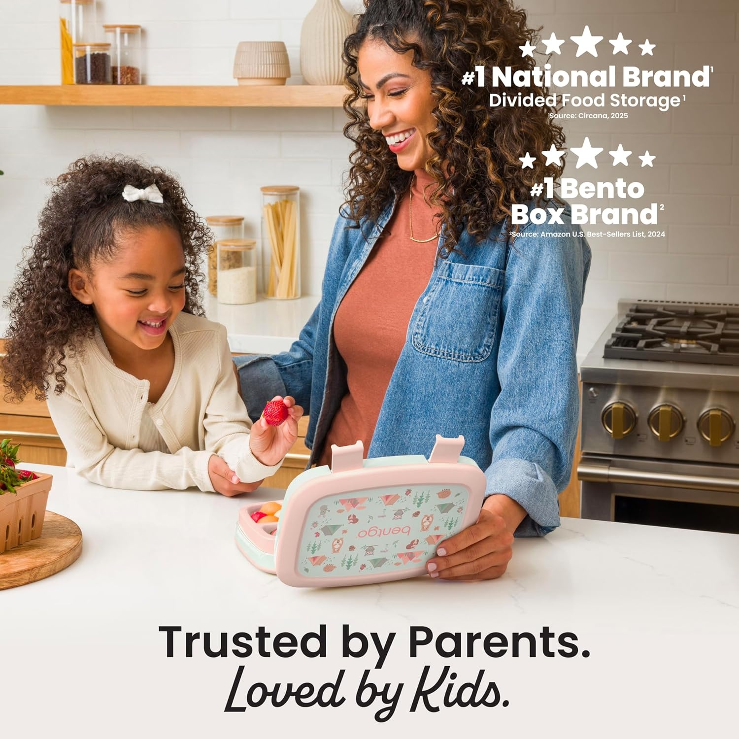image:imageBentgo Kids Prints LeakProof 5Compartment BentoStyle Kids Lunch Box Ideal Portion Sizes for Ages 37 Durable DropProof Dishwasher Safe PFAS amp BPAFree Materials NEW Ballet amp BowsNature Adventure