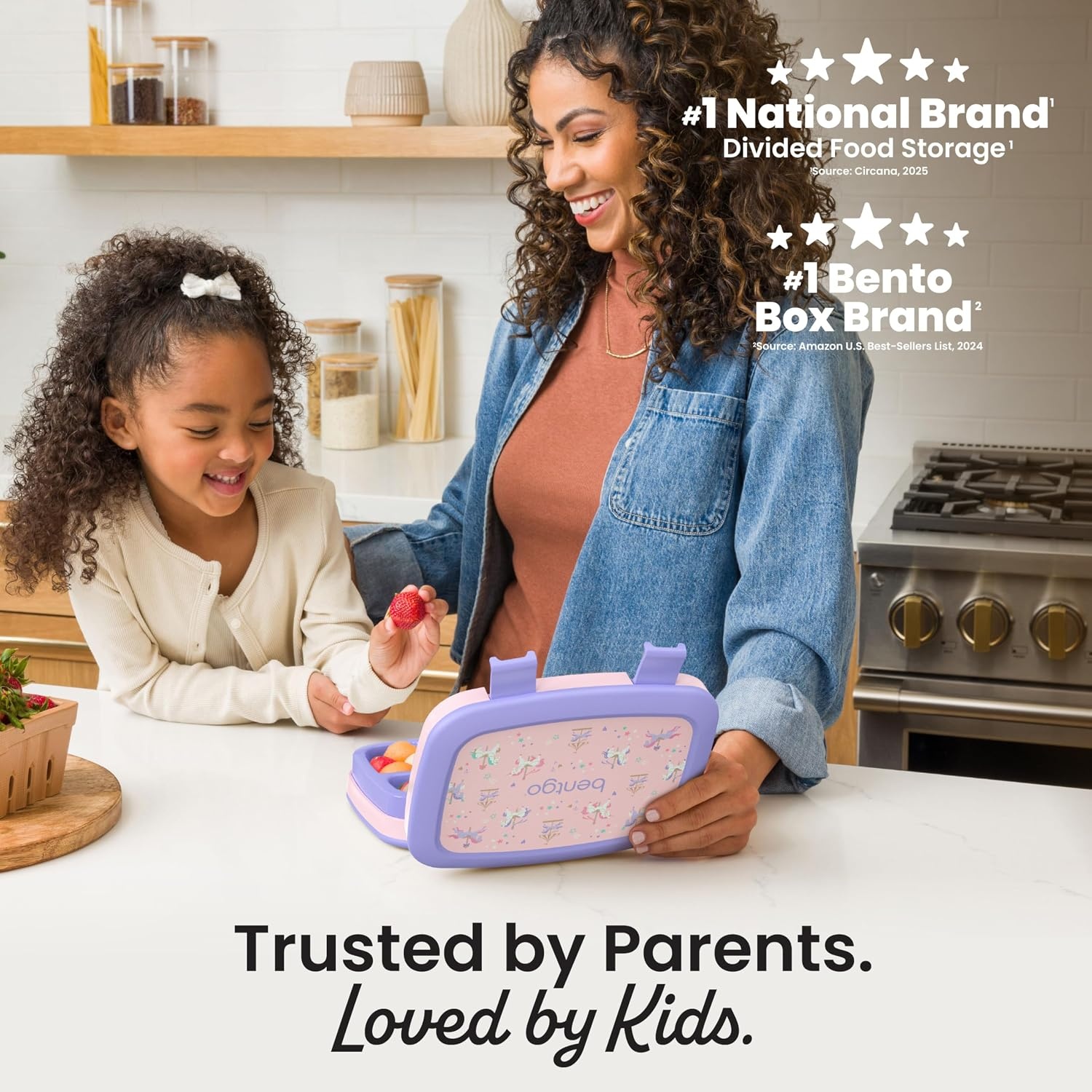 image:imageBentgo Kids Prints LeakProof 5Compartment BentoStyle Kids Lunch Box Ideal Portion Sizes for Ages 37 Durable DropProof Dishwasher Safe PFAS amp BPAFree Materials NEW Ballet amp BowsCarousel Unicorns