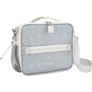 Bentgo Kids Prints Double-Insulated Reusable Lunch Bag | For Kids 3+, Adjustable Strap; Holds Lunch Box/Water Bottle/Snacks; Easy-Clean, Water-Resistant, Pockets (NEW Ballet & Bows)(Starry Sprinkle)