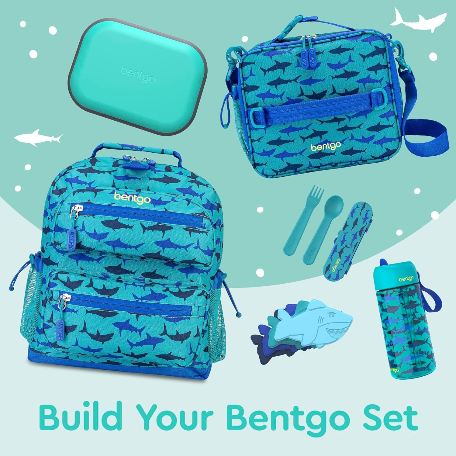 image:imageBentgo Chill Kids Electric Aqua and Chill Mini Lilac Mist Lunch Box Set