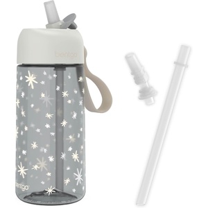 Bentgo Kids Water Bottle, Replacement Straws Set, Leak-Proof, 15 oz | BPA-Free Tritan, Shatter-Resistant, Safe-Sip Spout, Top-Rack Dishwasher Safe (Starry Sprinkle)