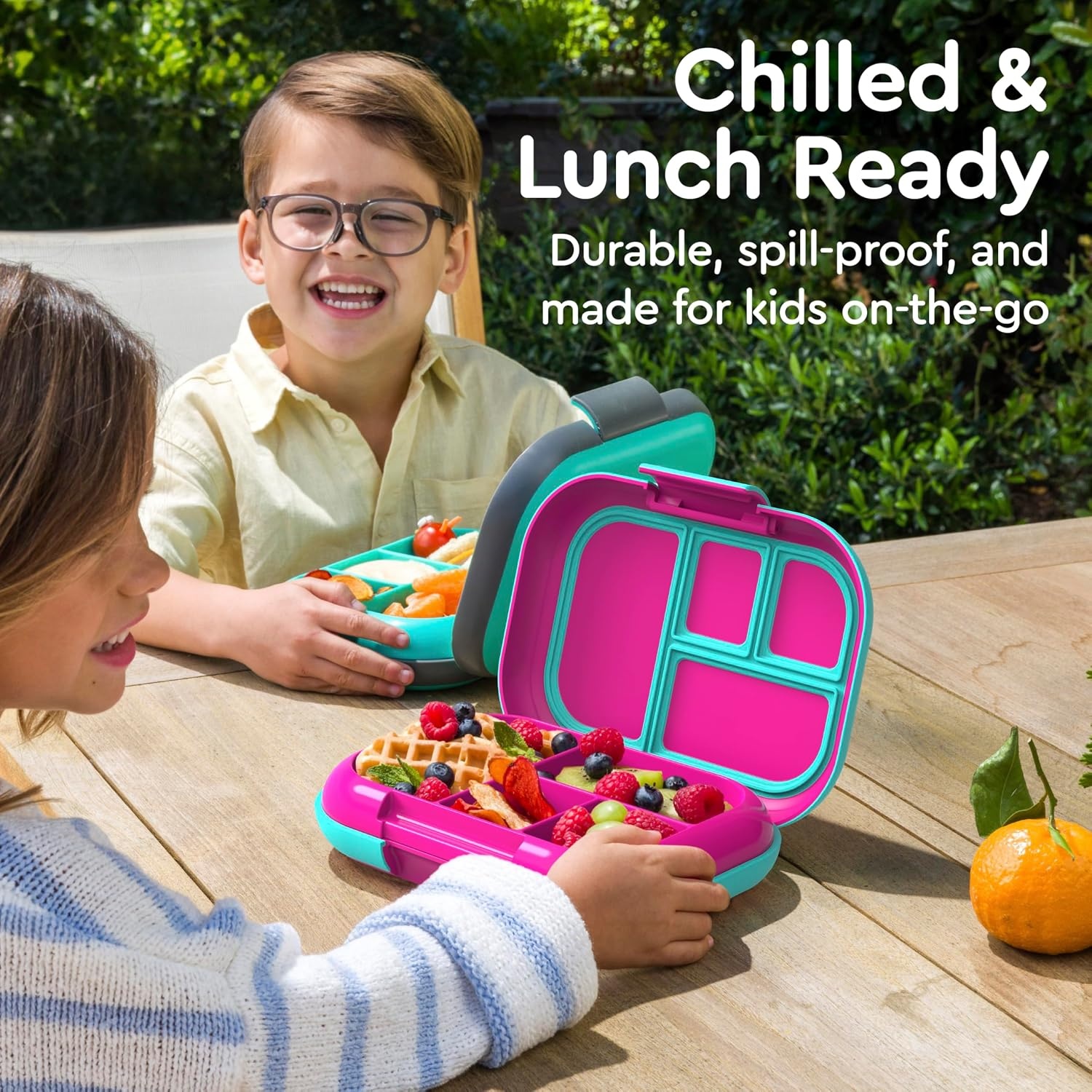 image:imageBentgo Chill Kids FuchsiaTeal and Chill Max Pink Cloud amp Blush Lunch Box Set