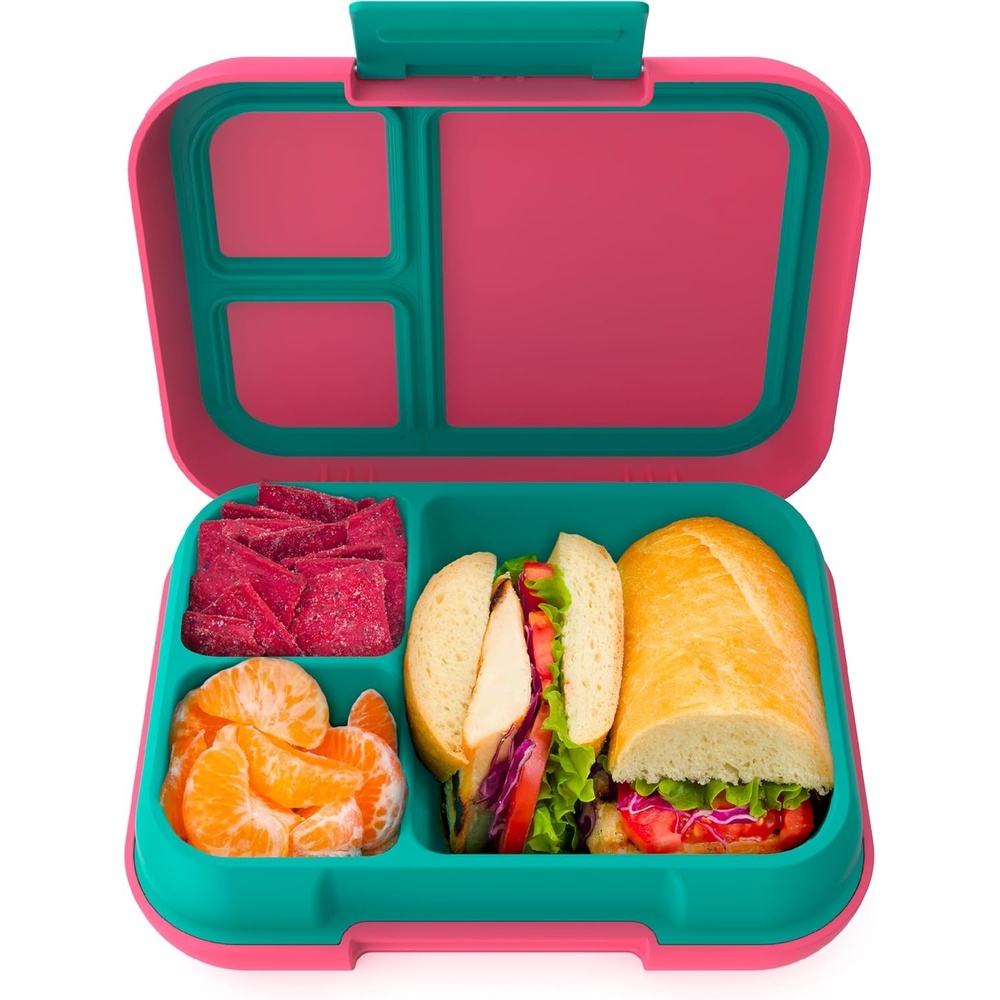 image:imageBentgo Pop LeakProof 34 Compartment BentoStyle Lunch BoxBright CoralTeal
